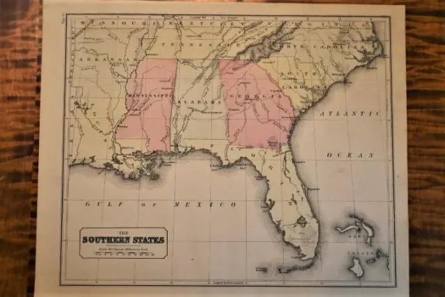 1876 Rare Warren Atlas Map-The Southern States-Excellent Detail