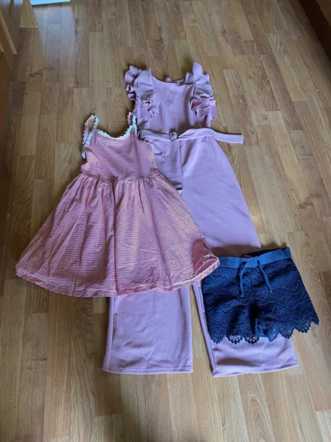 Bundle of 3 girls' summer clothes to fit age 8 - 10. River Island, Next. YD