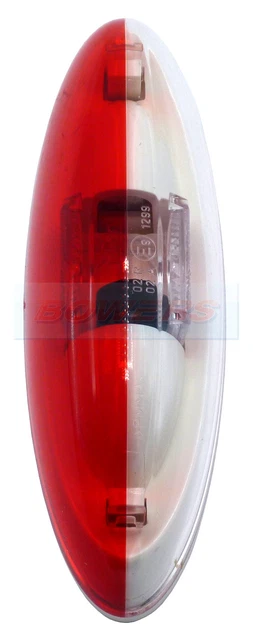 Jokon 12V Clear Lens Red LED Rear Marker Light - For Caravans, Motorhomes, Trucks - Left/Right, Made In Germany, 0620