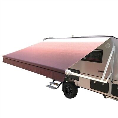 RV Awning Fabric 8x8 Ft Replacement for Camper Trailer Canopy UV Rain Resistant