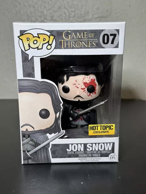 JON SNOW #07 Funko POP! Game Of Thrones Bloody Hot Topic Exclusive