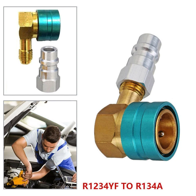 Adattatore Universale Per Aria Condizionata Auto R134a E R1234yf - Raccordo Rapido Per Manometri E Tubi Refrigerante, 1 Anno Di Garanzia