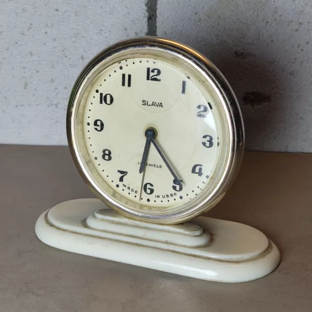 SLAVA Alarm Clock Ussr Soviet Слава collectible Vintage decor 2