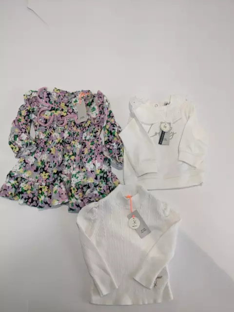 Pacchetto di abbigliamento 2 bambine River Island taglia 6-9 mesi