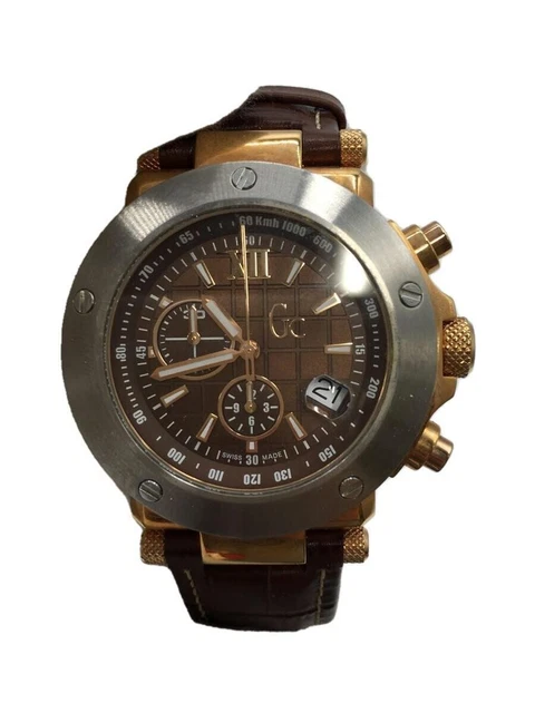 NEW GUESS CHRONOGRAPH Brown Leather Mens Watch U0010G3 145.00