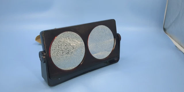 Nuevo Espejo de Maquillaje de 3 Vías Lupa Colgante Giratorio Plástico Retro Ámbar