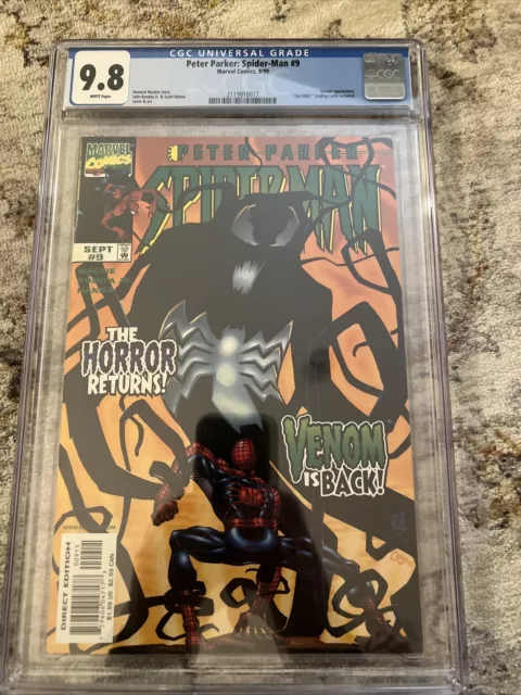 Peter Parker: Spider-Man #9 CGC 9.8 1999 White Rare Direct Ed Variant! Venom!