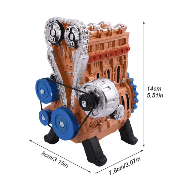 SHELF RESIN STATUE Home Decor Bedroom Gift Engine Ornament For Desk