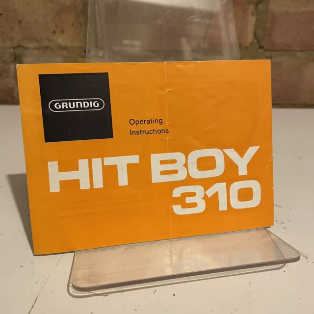 Vintage Grundig Hit Boy 310 Istruzioni per l'uso radio