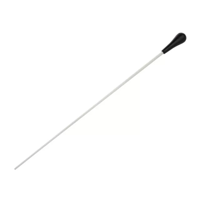 Neu schwarz ABS Handgriff Musical Musiktaktstock Geschenk Weiss 15 Zoll L4D4D4