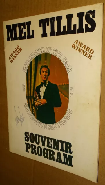 Mel Tillis Souvenir Program signed by Larry Lee ?