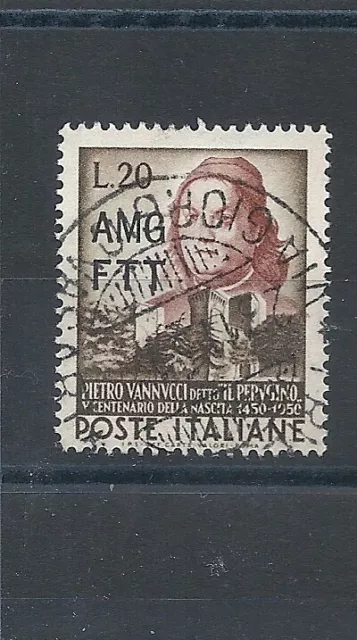 1951 Trieste A Amg-Ftt Piero Vannucci Il Perugino 1 V Used MF14513