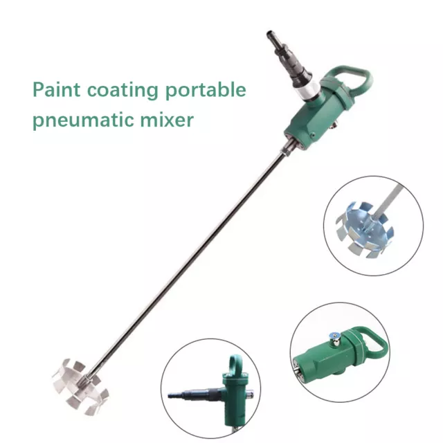 Pneumatic Paint Mixer Blender Stirrer ink Dope Tank Barrel Stainless steel Blade