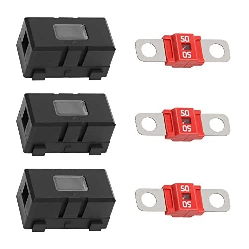 Porte-fusibles et Fusibles, 3 Porte Fusible de Voiture ANS-H avec 3 Fusibles Mid