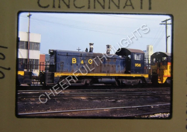 Original '81 Kodachrome Slide B&O Baltimore Ohio 9516 NW2  Cincinnati   36I61