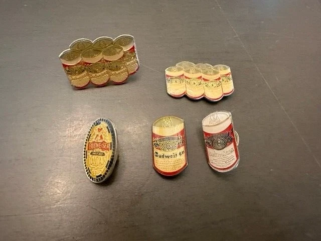 Budweiser Trading Pins Lot of 5