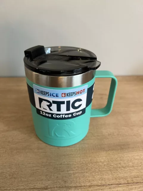 RTIC 12 oz Coffee Mug W/Spill Proof Lid, Teal
