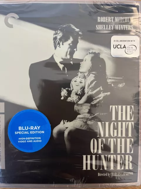 THE NIGHT OF THE HUNTER (1955) - BLURAY Criterion Collection #541 NEW! *Region A