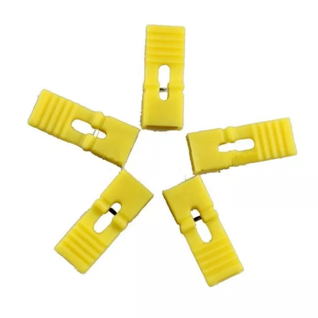 100pcs color 2.54mm pitch standard jumpers with handle yellow