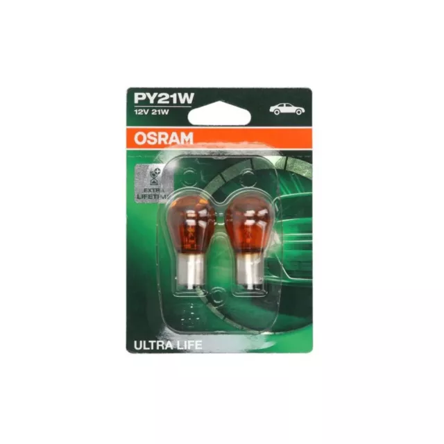 Glühlampe Sekundär OSRAM PY21W Ultra Life 12V/21W, 2 Stück