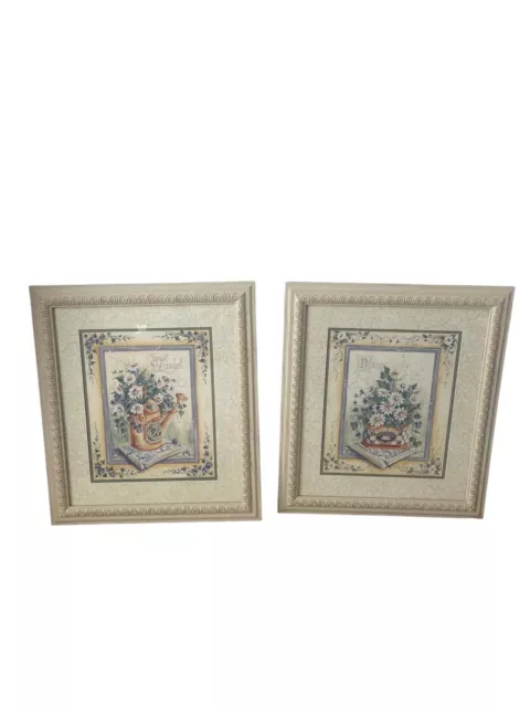 Home interiors picture frames set of two violet and daisy