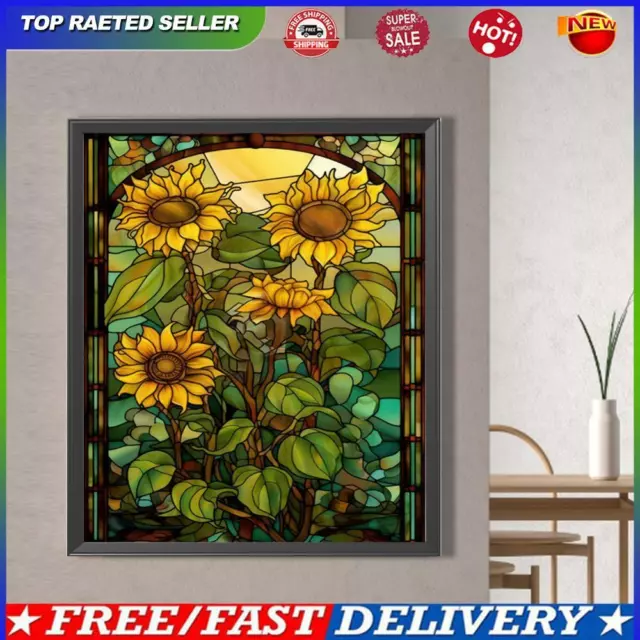 Paint By Numbers Kit On Canvas DIY Oil Art Sunflower Picture Home Decor 50x60cm