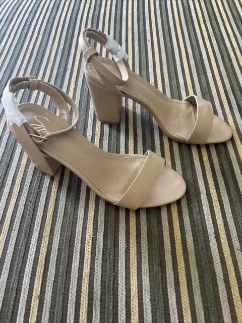 WITTNER NUDE LEATHER Ankle Strap With Buckle Open Toe Block Heels Women s Sz 39 49.99 PicClick AU