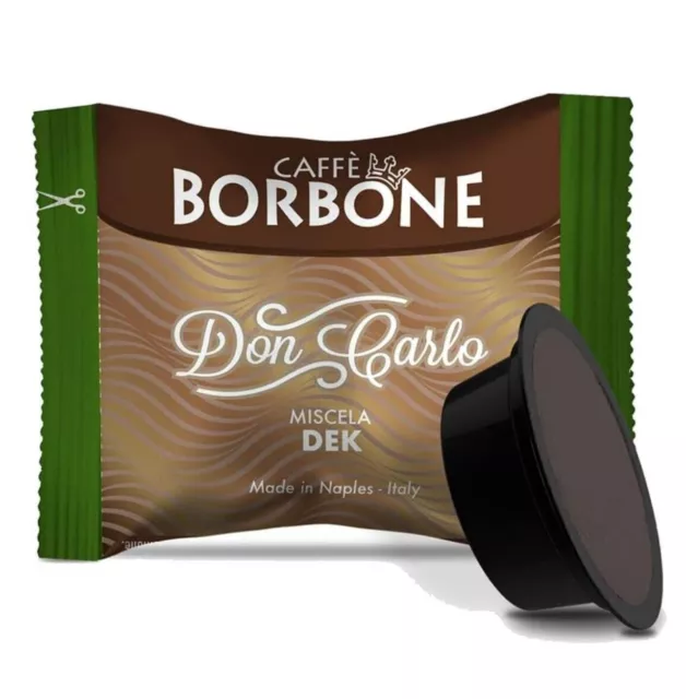 100 Capsule Caffè Borbone Don Carlo DEK - Miscela  DECAFFEINATA  A Modo Mio