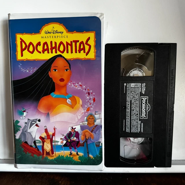 POCAHONTAS 1995 VHS Tape Walt Disney Irene Bedard, Mel Gibson Animation