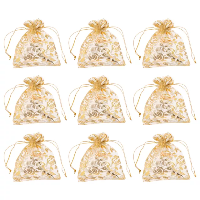 100pcs wedding candy bags Candy Pouch Drawstring Bag Organza Gift Bag