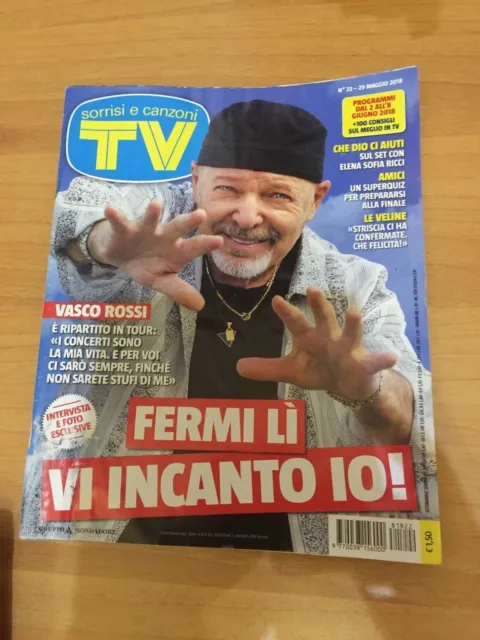 Vasco Rossi Tv Sorrisi 29 Maggio 2018