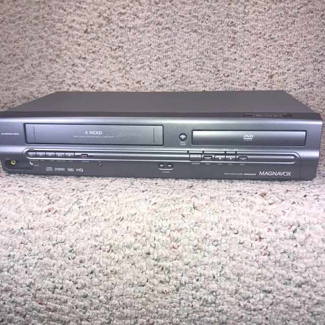 MAGNAVOX DVD/VCR COMBO Player 4HEAD HIFI VHS MWD2205 Gray No Remote