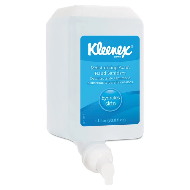 Kleenex Moisturizing Instant Hand Sanitizer 1000mL Clear 6/Carton 91560