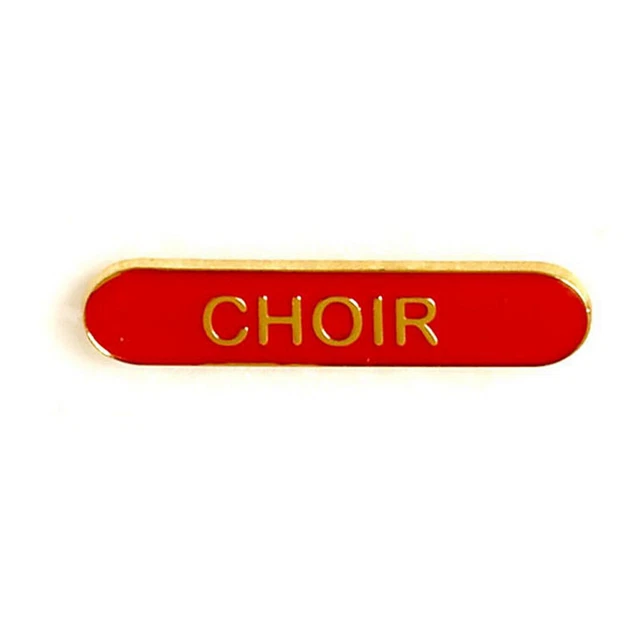 Red Choir Badge ideal for schools available in 4 colours (GW)