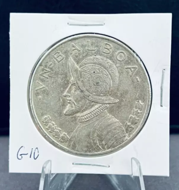 1947 Panama 1 Balboa Silver coin - Beautiful Coin (Lot G 10)