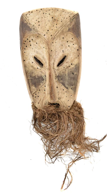 Lega Mask Bearded Congo African Art