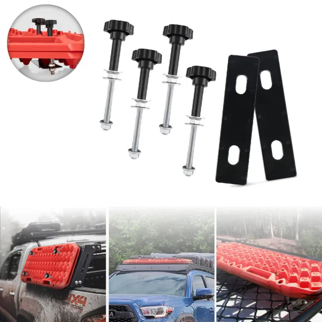 Mounting Pins Set Recovery tracks Holder Bracket Fixing 4WD Accessories