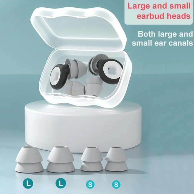 Reusable Safe Silicone Earplugs Noise Cancelling Ear Plugs for Sleep
