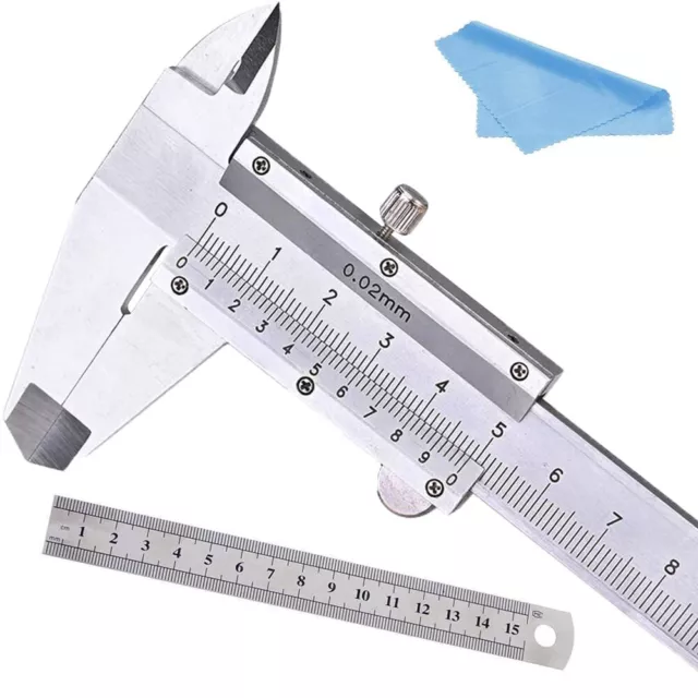 Vernier Caliper 150MM 6” Stainless Steel Nabance Micrometer Measuring Tool Ve