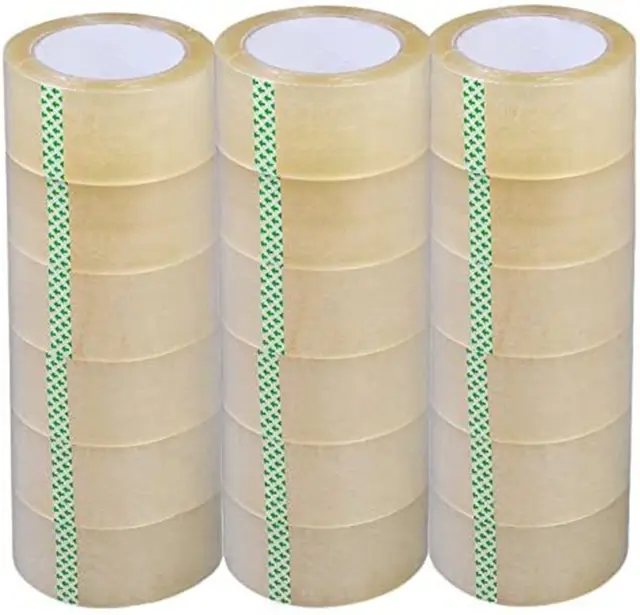 18ROLLS 2" X 110 Yards (330 Ft) Clear Packing Shipping Storage Box Sealing Packa