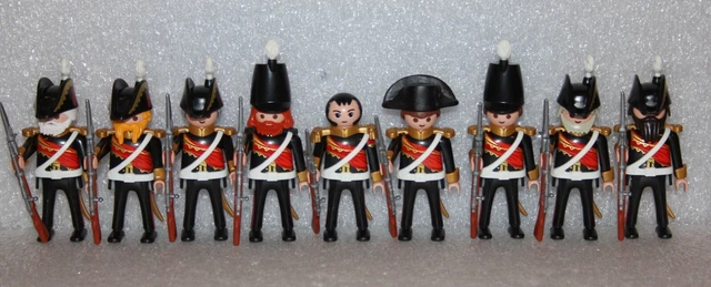 PLAYMOBIL SPANISH GUARD 9X Soldiers Troop BRITISH French Hussars PLAYMOBIL SPANISH GUARD 9X Soldiers Troop BRITISH French Hussars