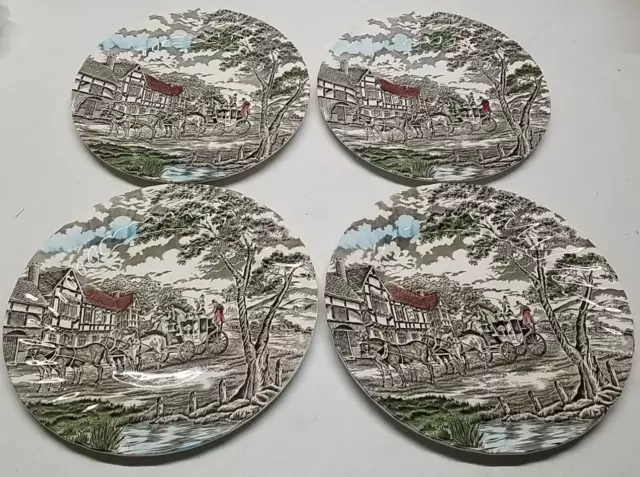 Myott Royal Mail 10" Dinner Plate Dish Staffordshire Made In England Lot of 4