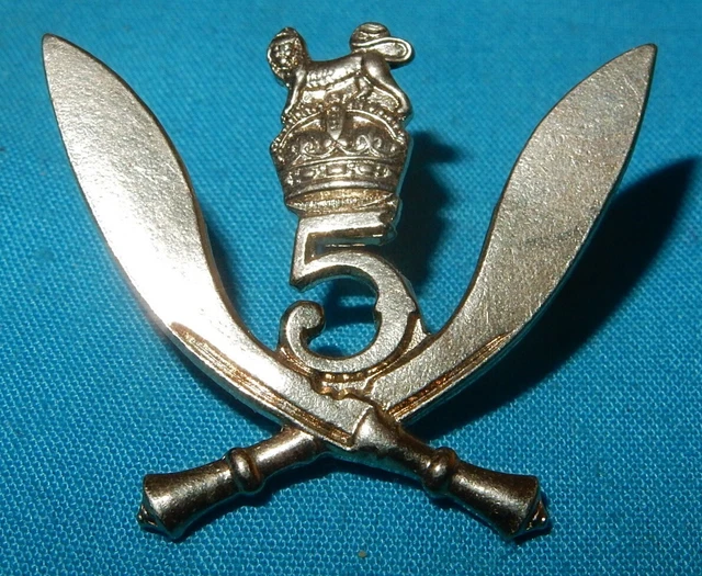 5th Rifles Logo WW2 ERA ORIGINAL 5th GURKHA RIFLES REGIMENT MILITARY CAP BADGE WORLD ...