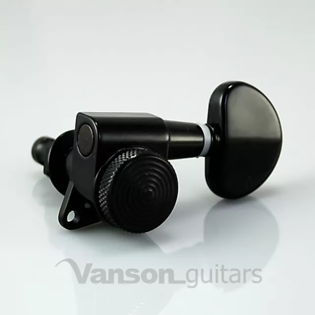 3+3 Vanson schwarze VERRIEGELUNG Tuner, Maschinenköpfe für Les Paul, SG, PRS* V03 SP-BK