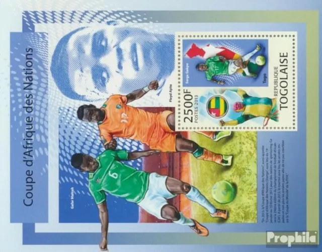 Briefmarken Togo  Mi Block 821 postfrisch Fußball
