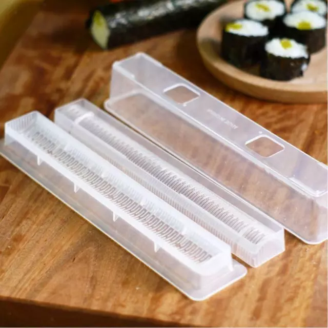 Kit de fabrication de sushi avec ensemble complet de 10 pièces en plastique  - Outils pour la confection de sushis, moules pour rouleaux de riz et  accessoires DIY pour la maison (Blanc