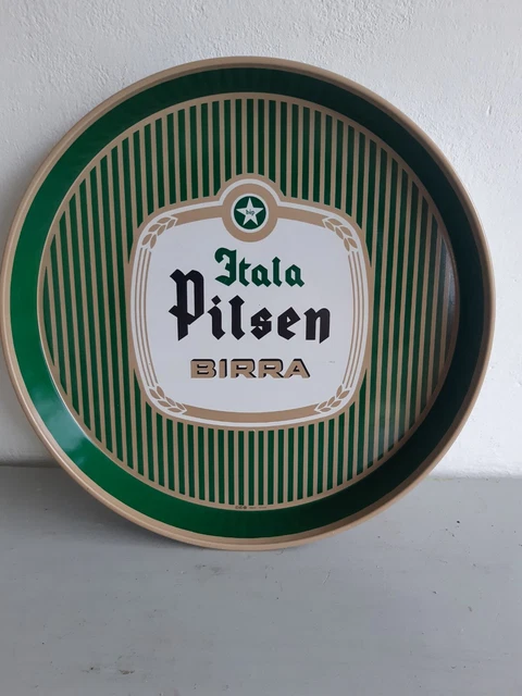 Vassoio pubblicitario In Latta Birra ITALA PILSEN in Condizioni  Ottime