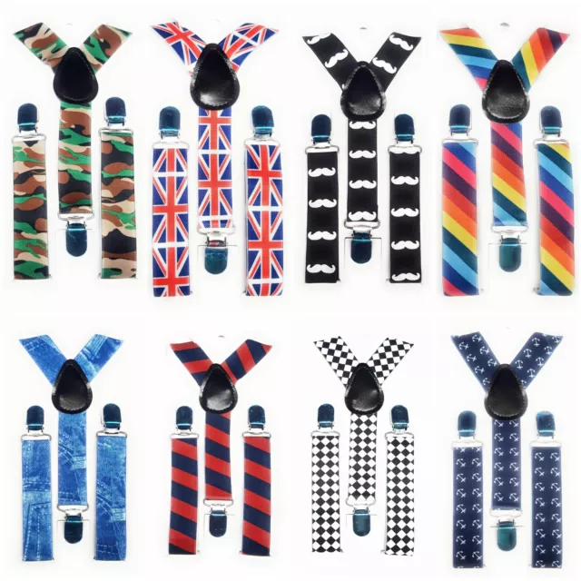 SPIRIUS Adjustable Kids Braces Trousers Suspenders Children Boys Girls Party