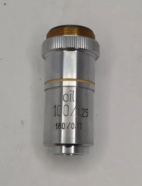 AmScope 100X (Oil) Achromatic Microscope Objective for Compound Microscopes