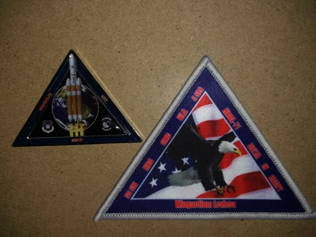 Authentic/Original ULA NRO USAF 30SW 4SLS NROL-71 Delta-IVH Launch Patch & Coin